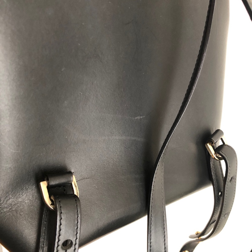 Mansur Gavriel Mini Leather Drawstring Backpack - Picture 9 of 9